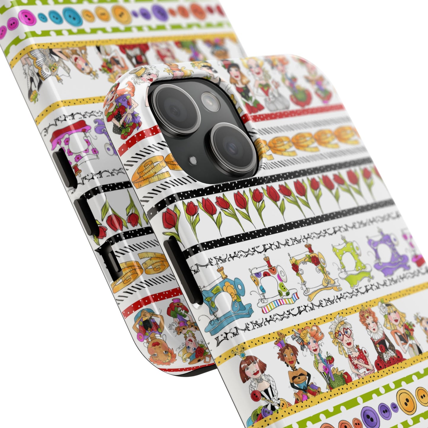 Curious Border White Phone Case