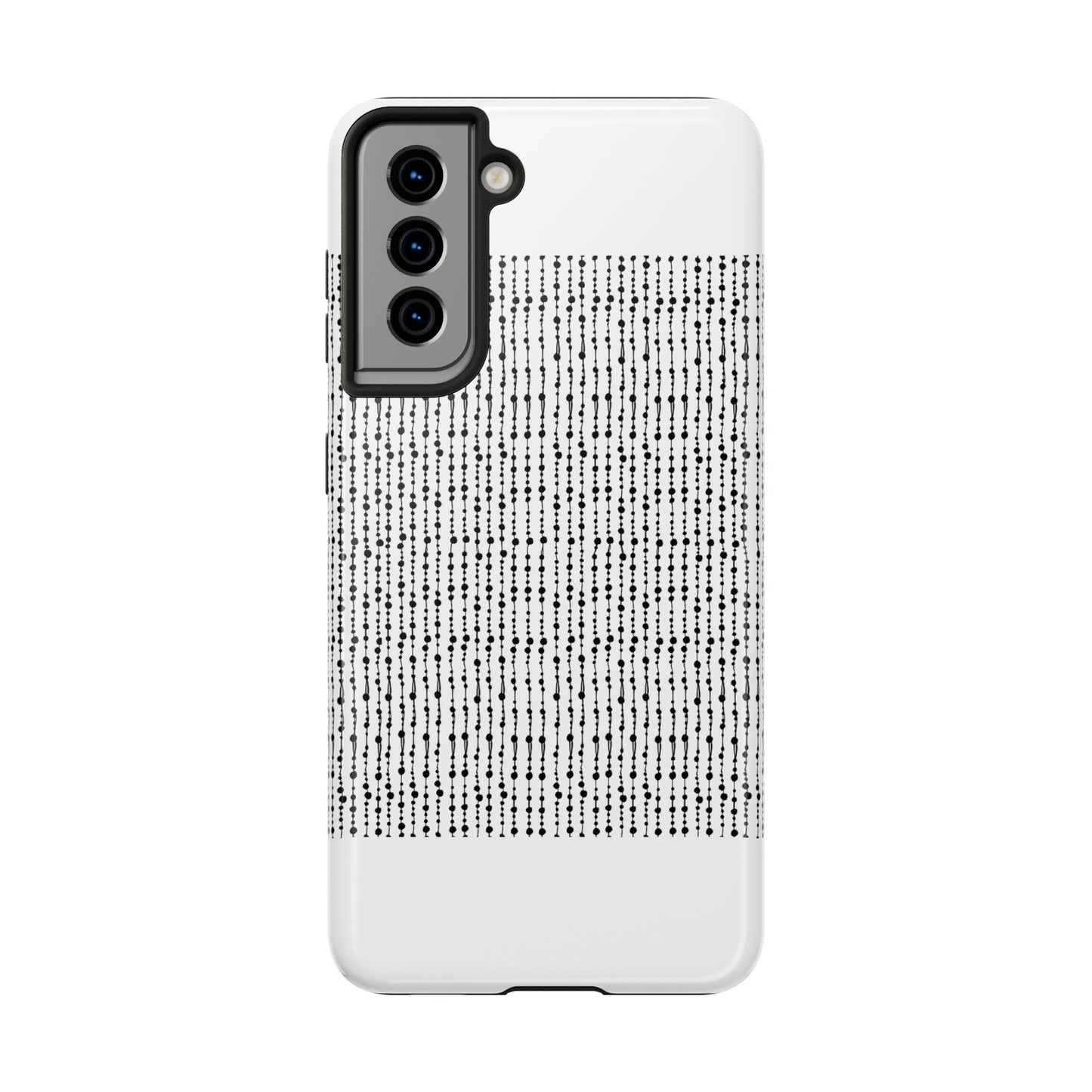 Beaded Curtain White / Black Phone Case