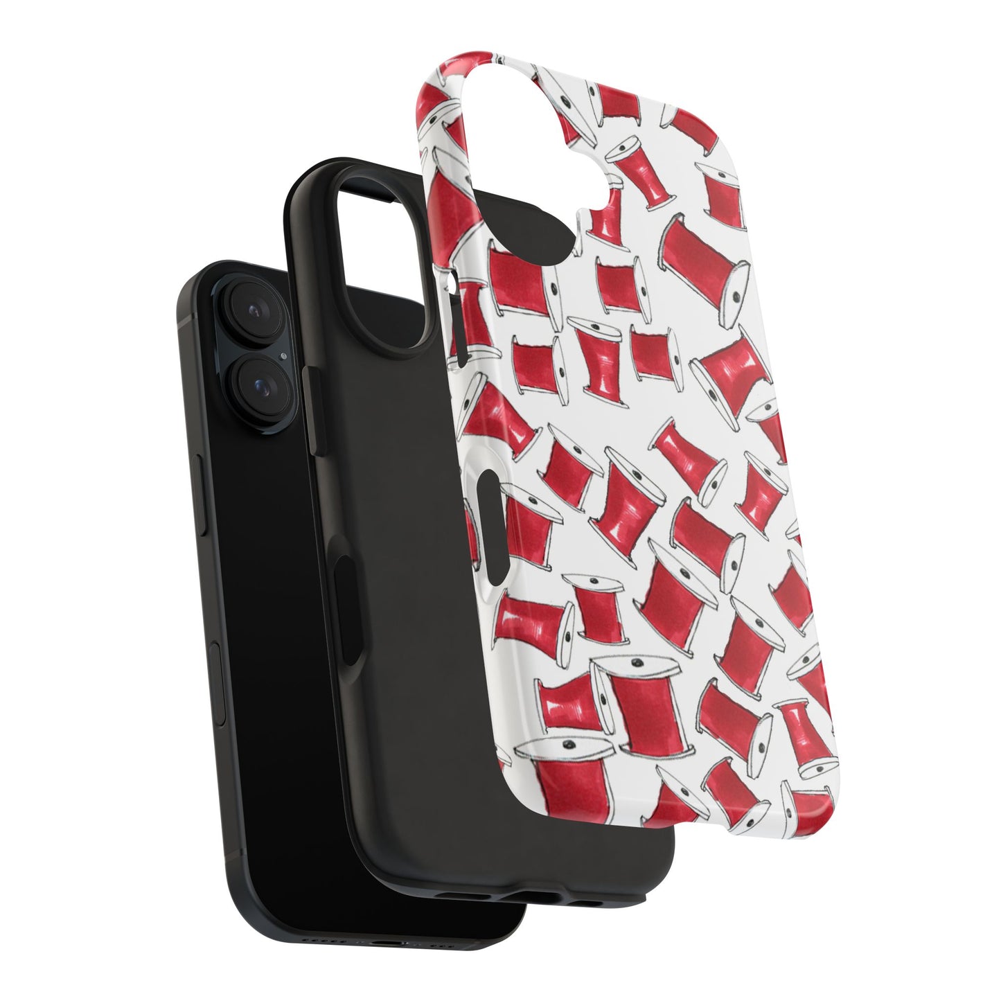 Red Thread White Phone Case