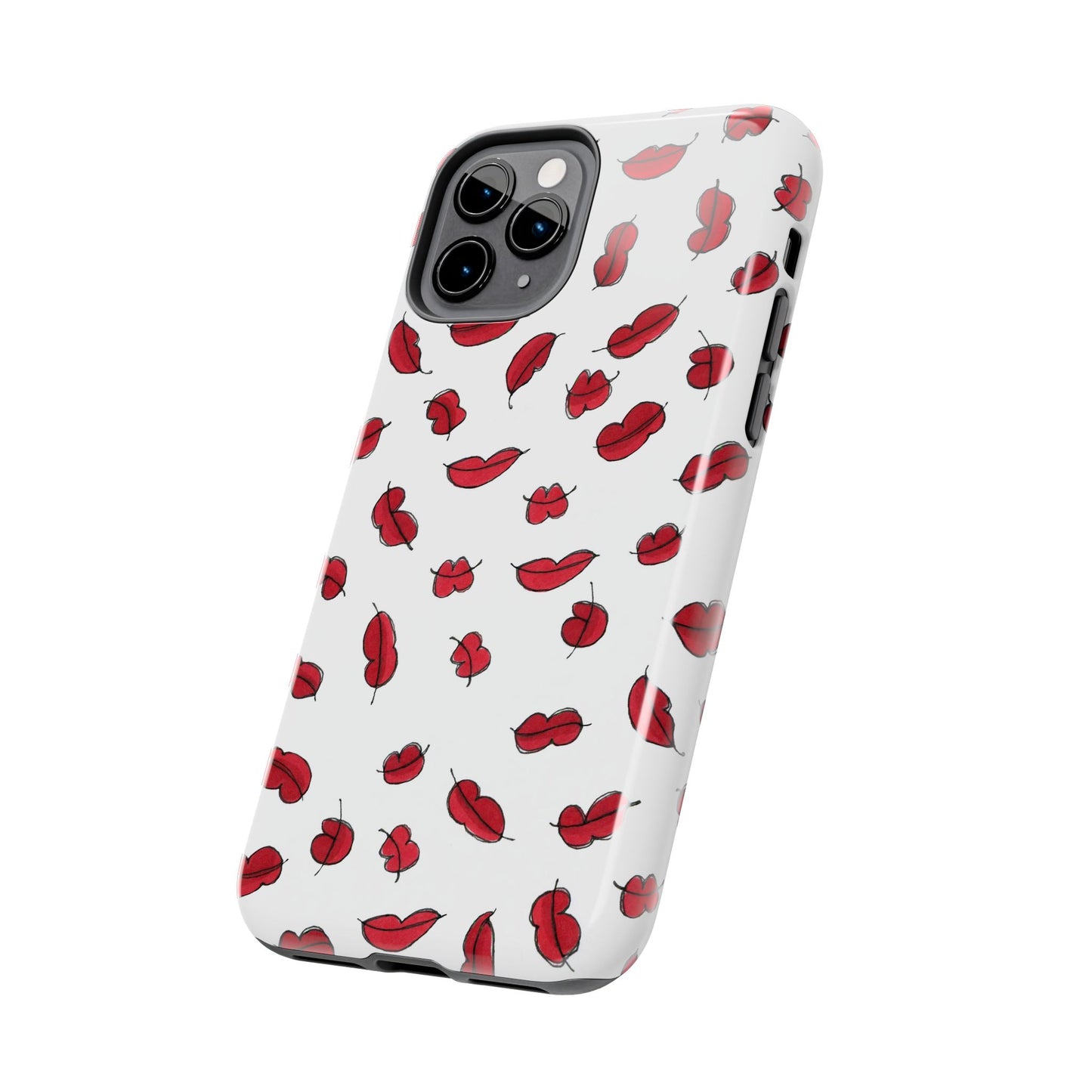 Lotsa Lips White Phone Case