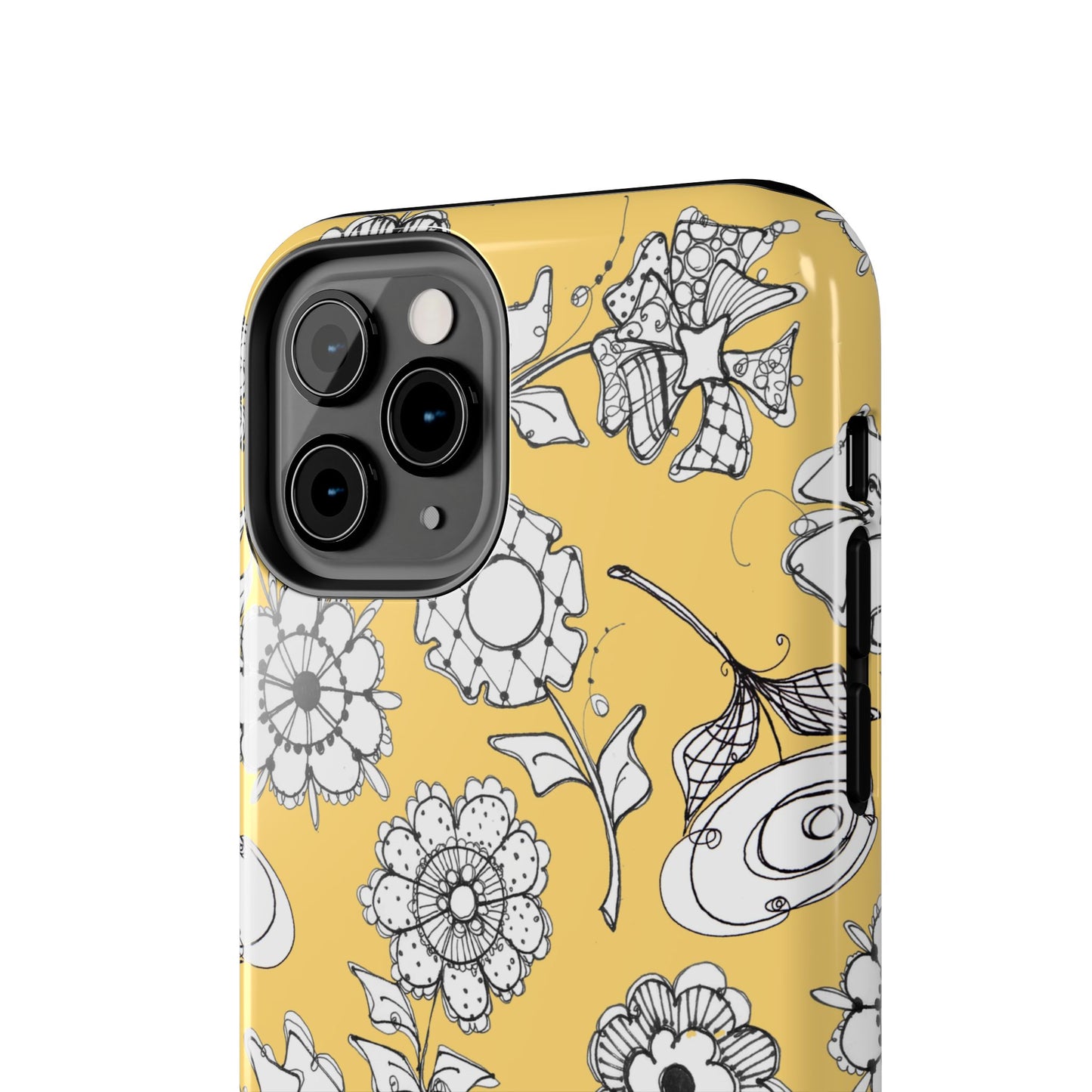 Paper Posies Yellow Phone Case