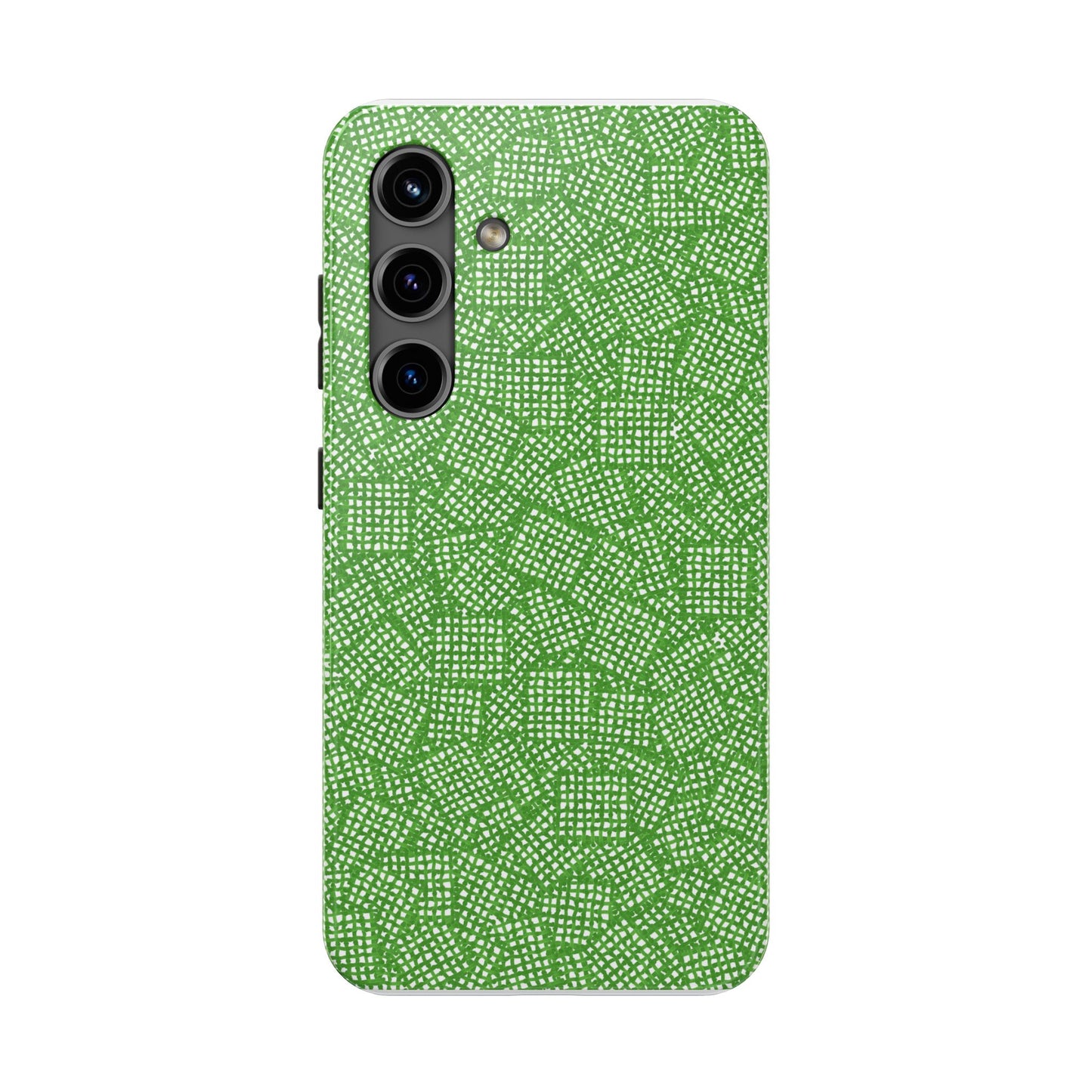 Check Patch Small Green Phone Case