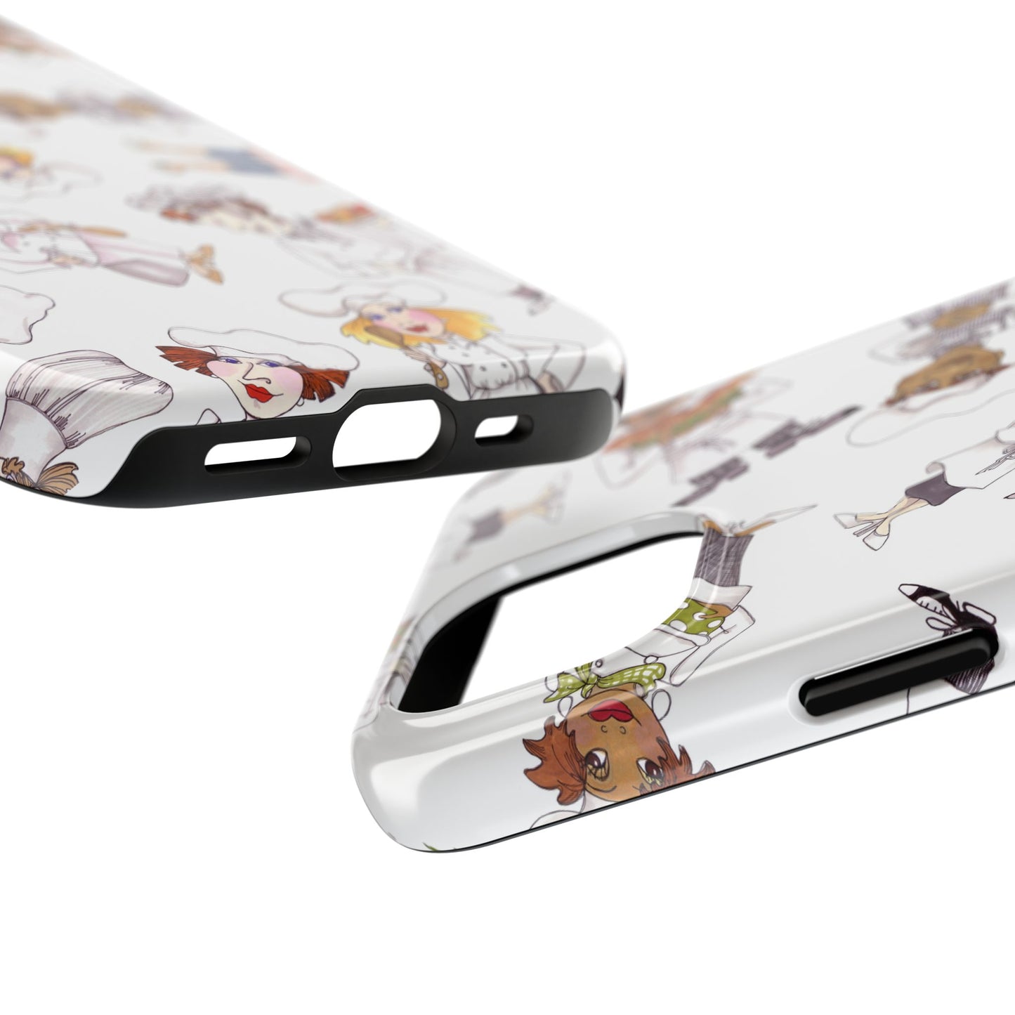 Tossed Chefs White Phone Case