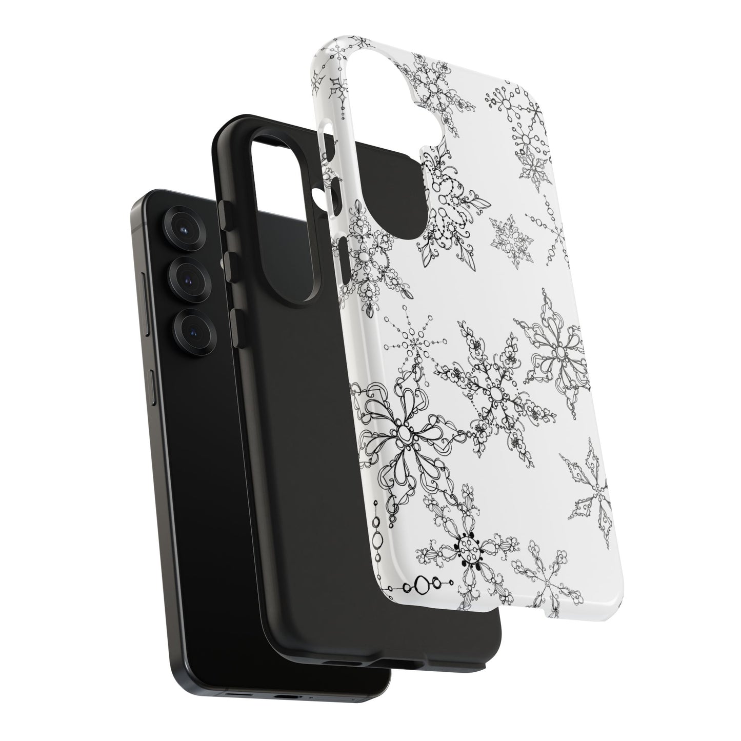 Random Flakes White Phone Case