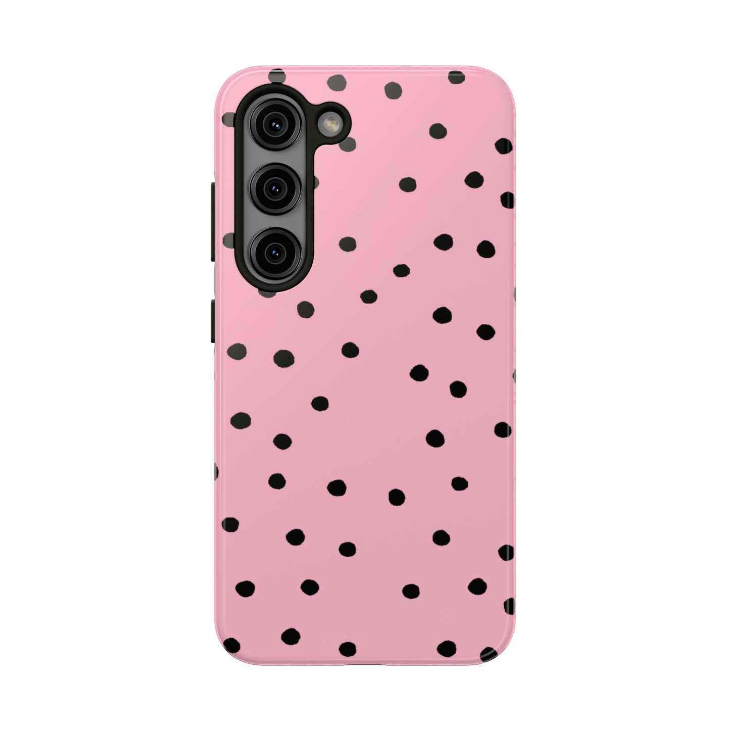 Dinky Dots Pink / Black Phone Case