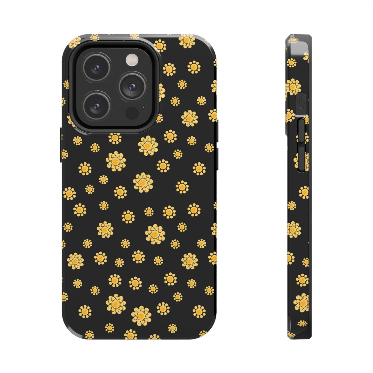 Bandana Dots Black / Yellow Phone Case