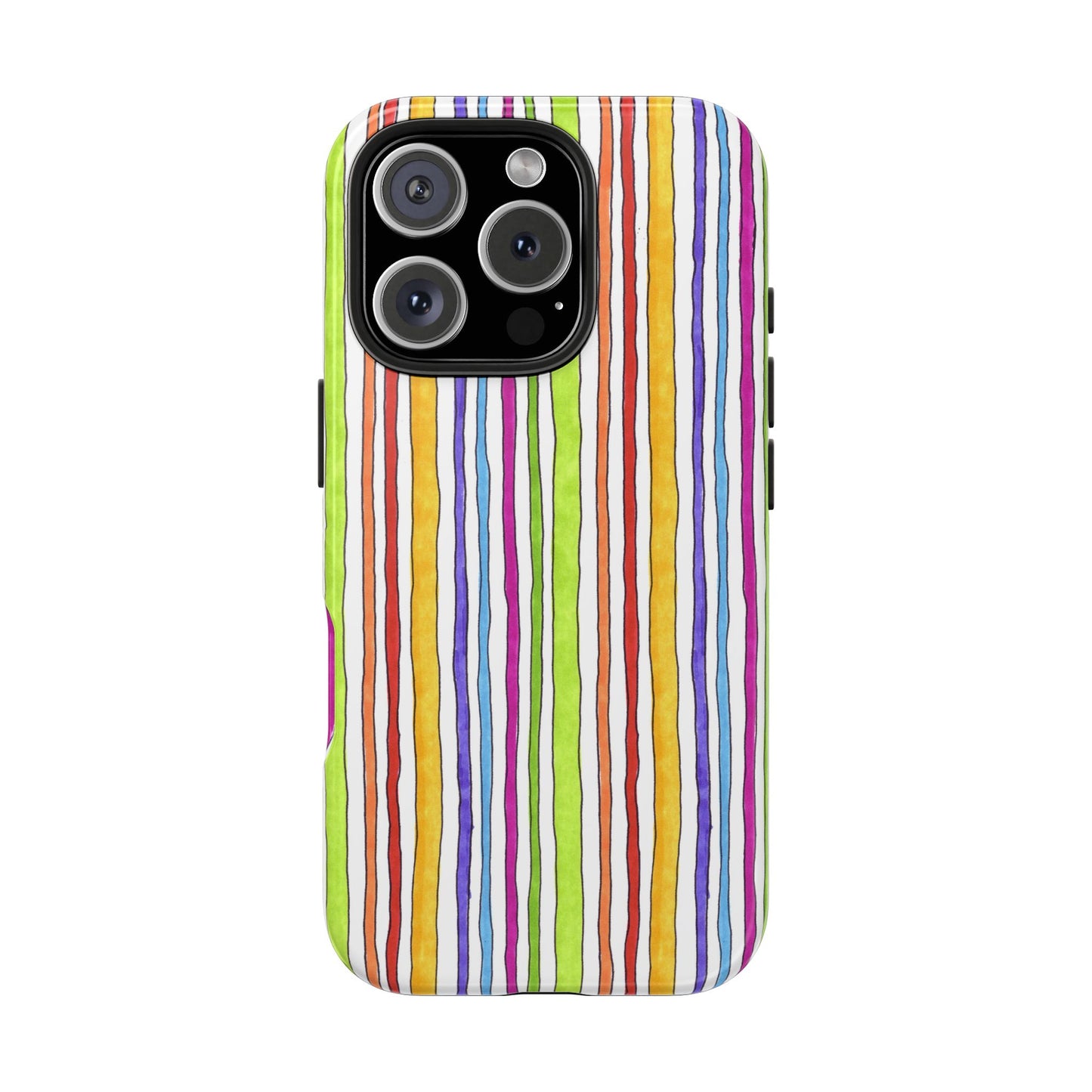 Stripe Fancy White Phone Case