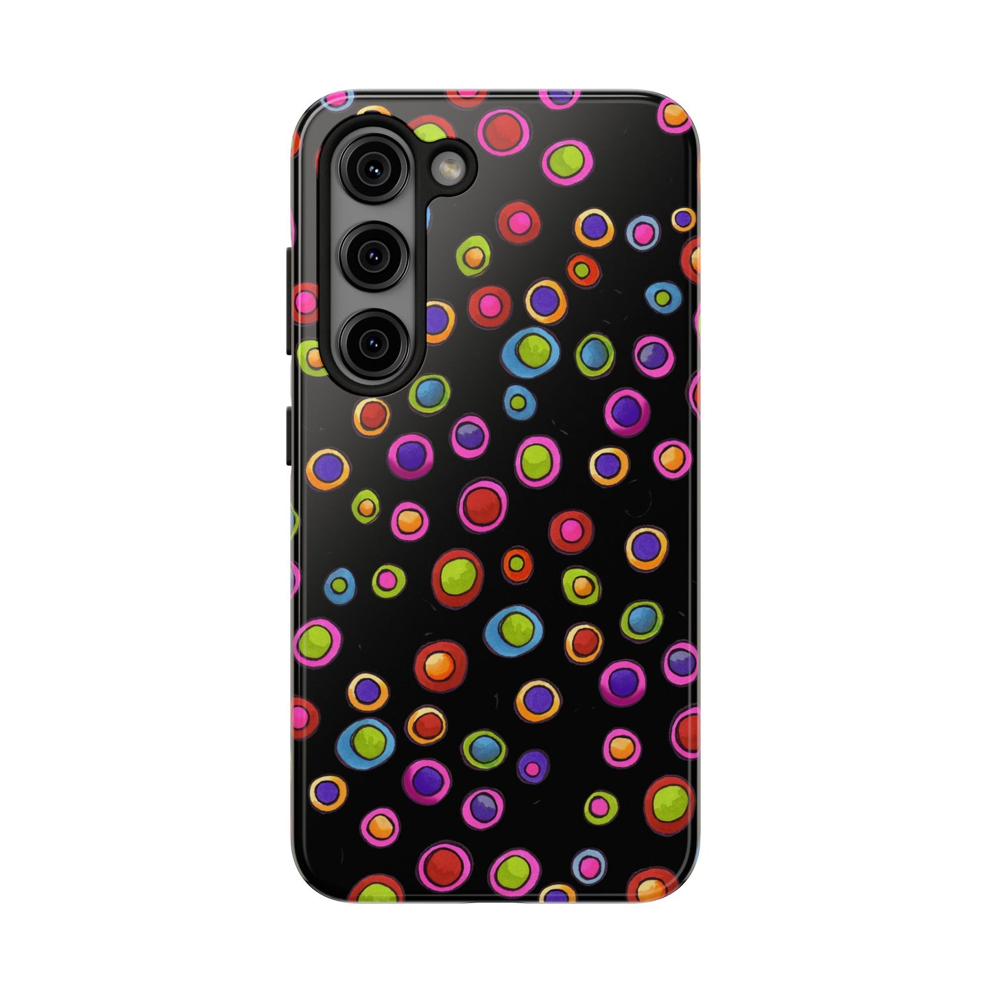 Dopey Dots Black Phone Case