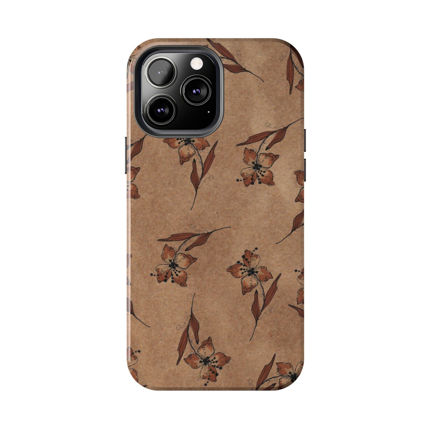 Brown Buds Phone Case