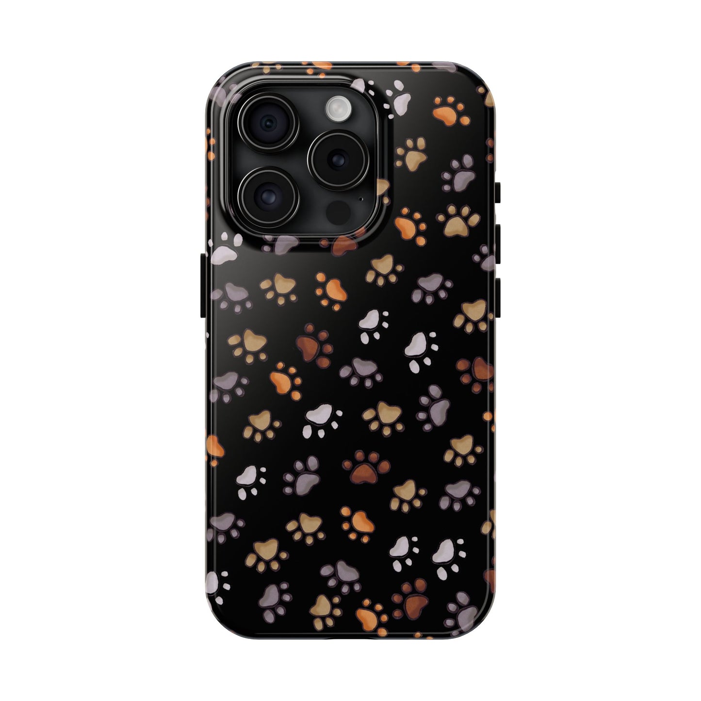 Puppy Paws Black Phone Case