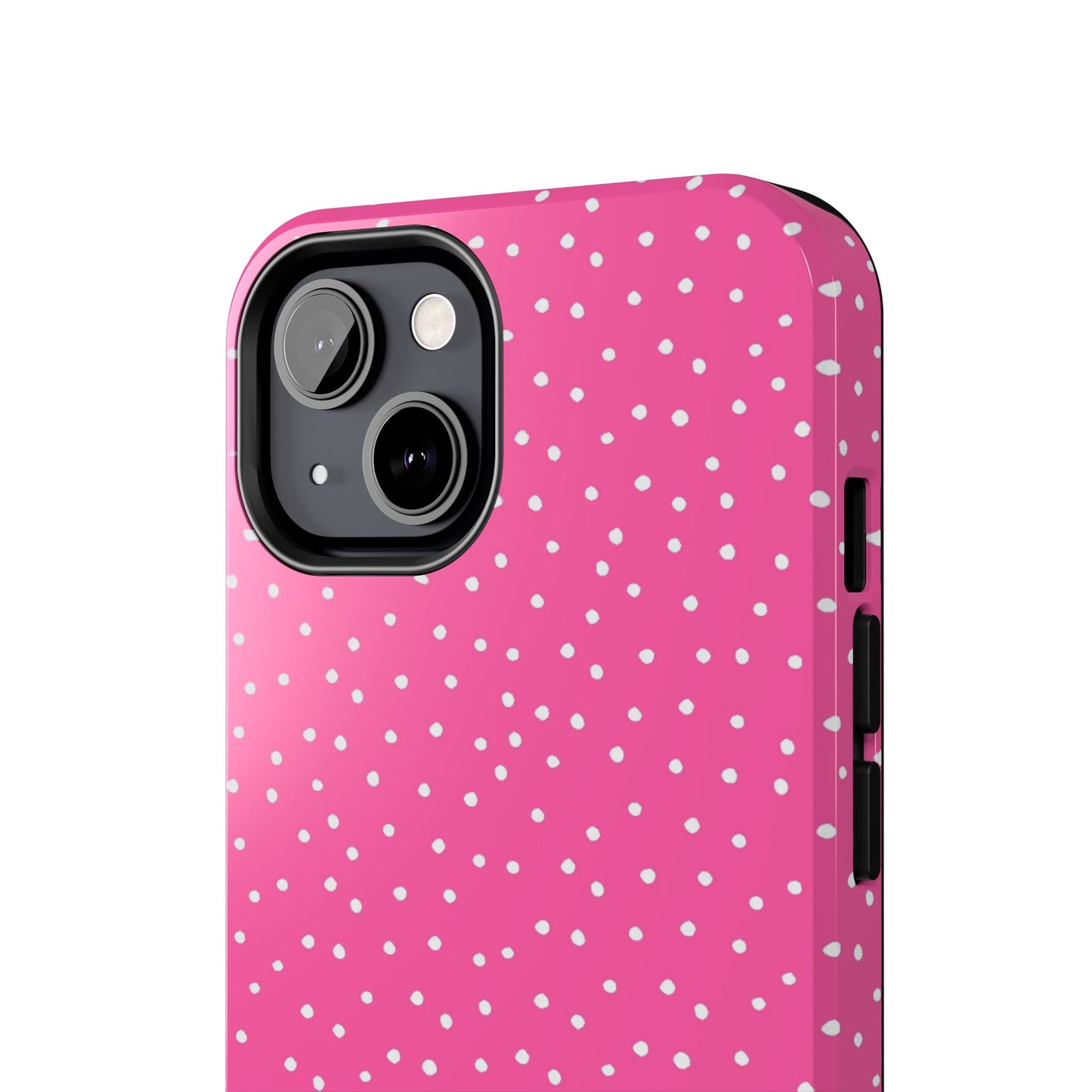 Dinky Dots Bright Pink / White Phone Case
