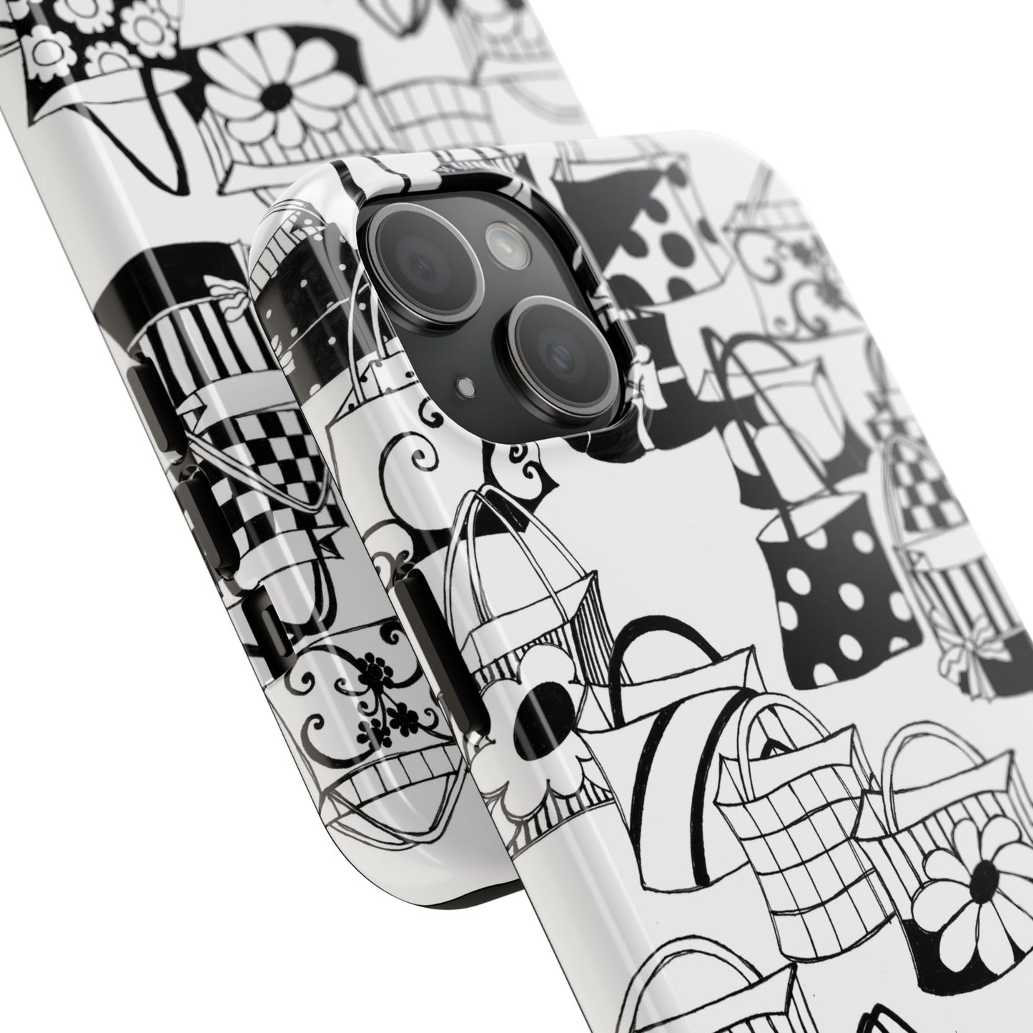 Totes White / Black Phone Case