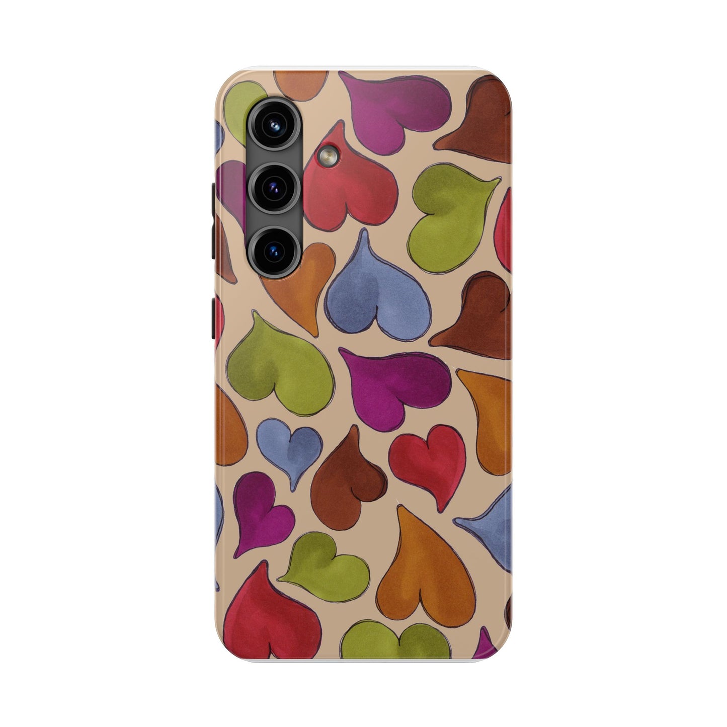 Big Hearted Khaki Phone Case