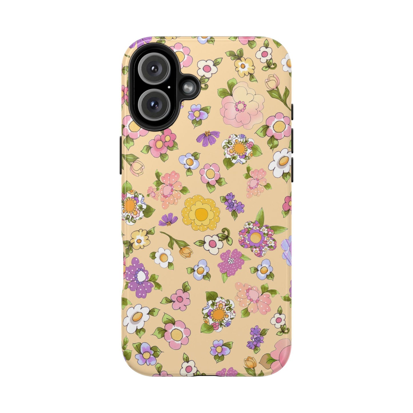 Flowery Yellow Phone Case