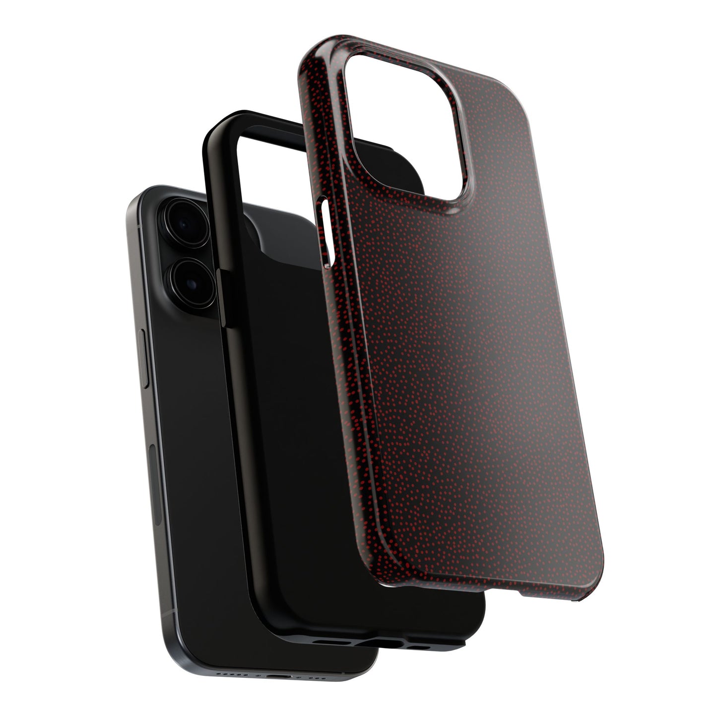 Mini Dot Black / Red Phone Case