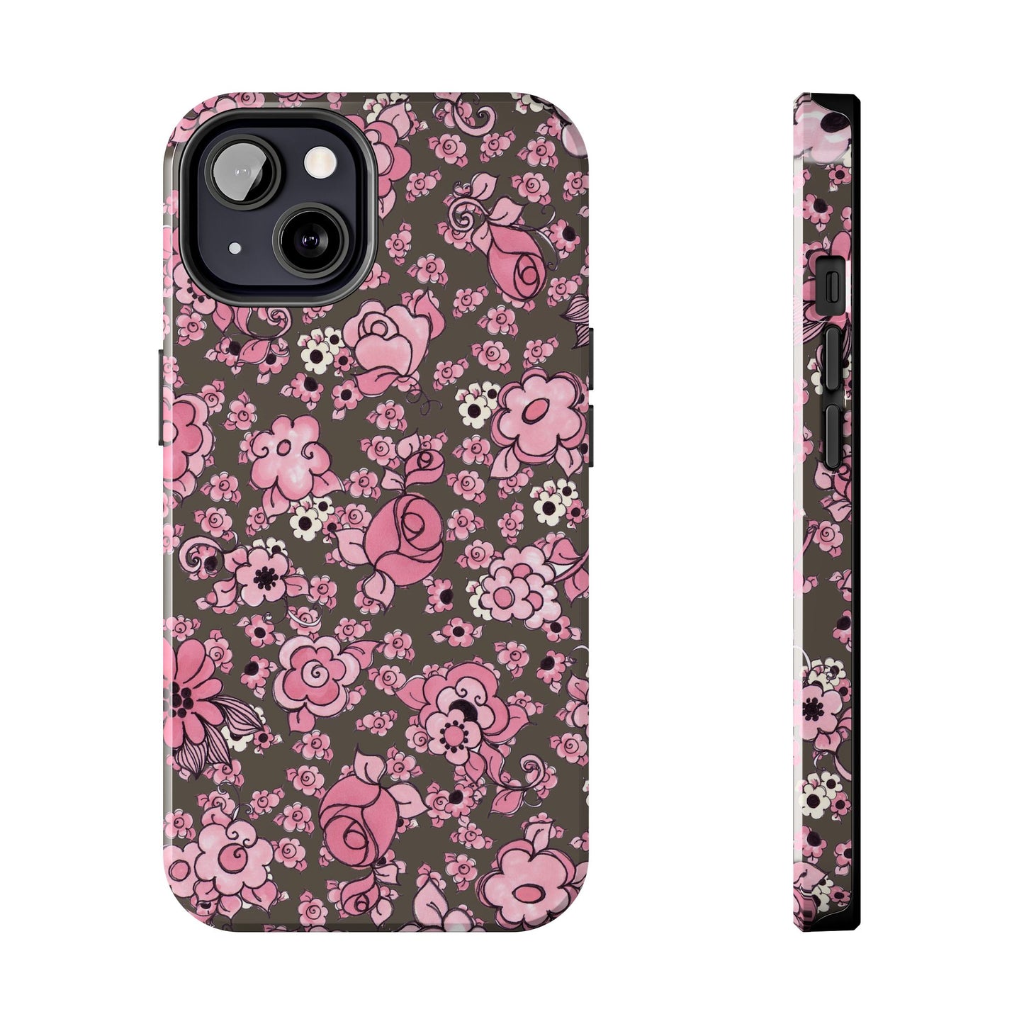 Profuse Posies Mocha Phone Case