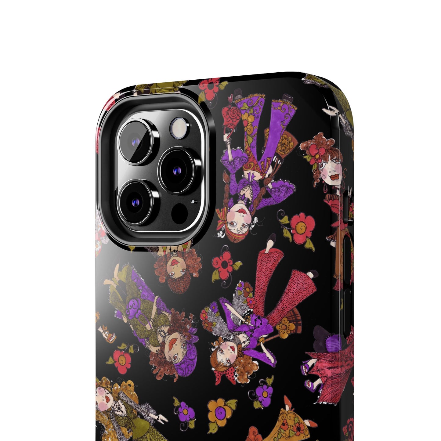 Tossed Gypsies Black Phone Case