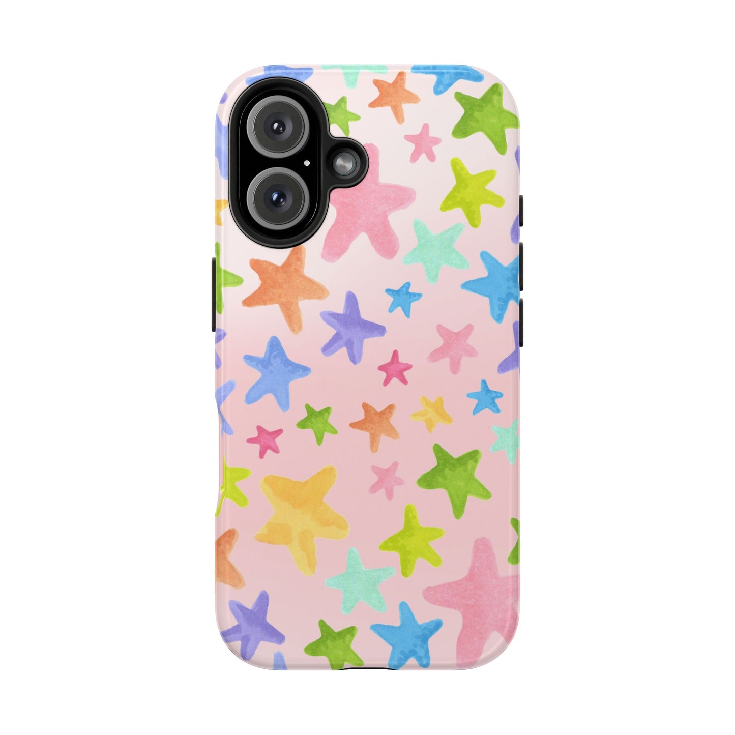 Happy Stars Pink Phone Case