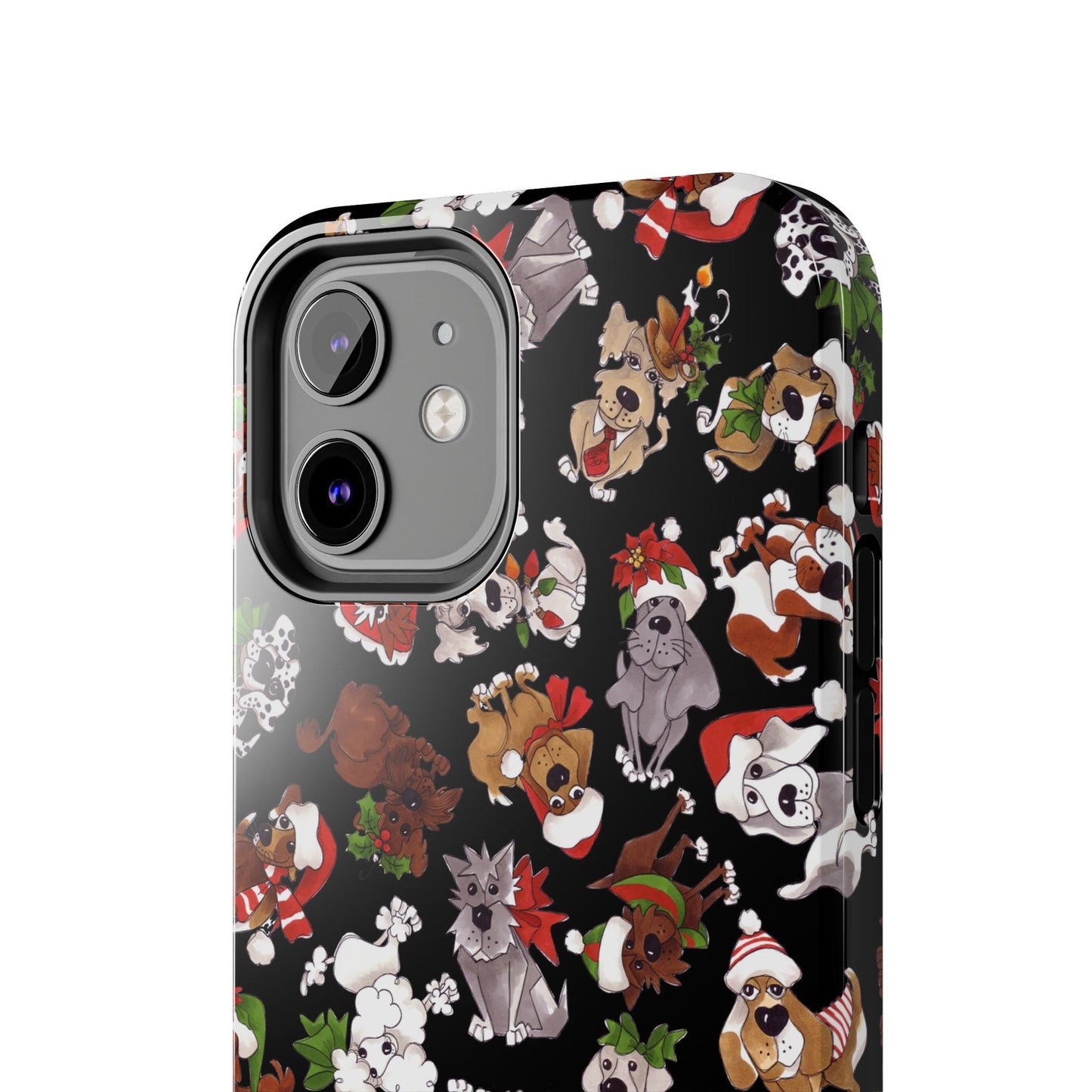 Doggie Toss Black Phone Case