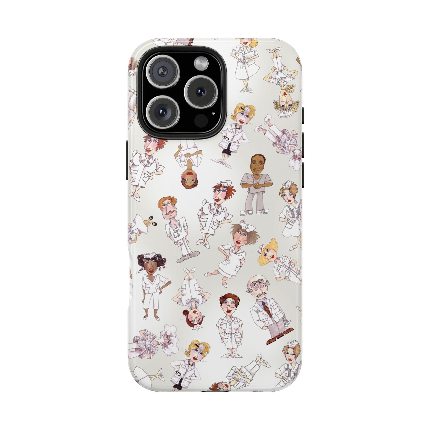 Tossed Nurses Gray Phone Case