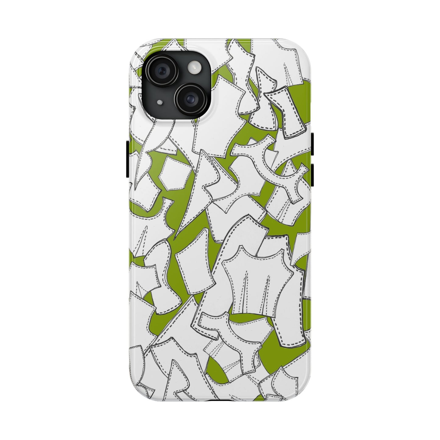 Pattern Pieces Chartreuse Phone Case