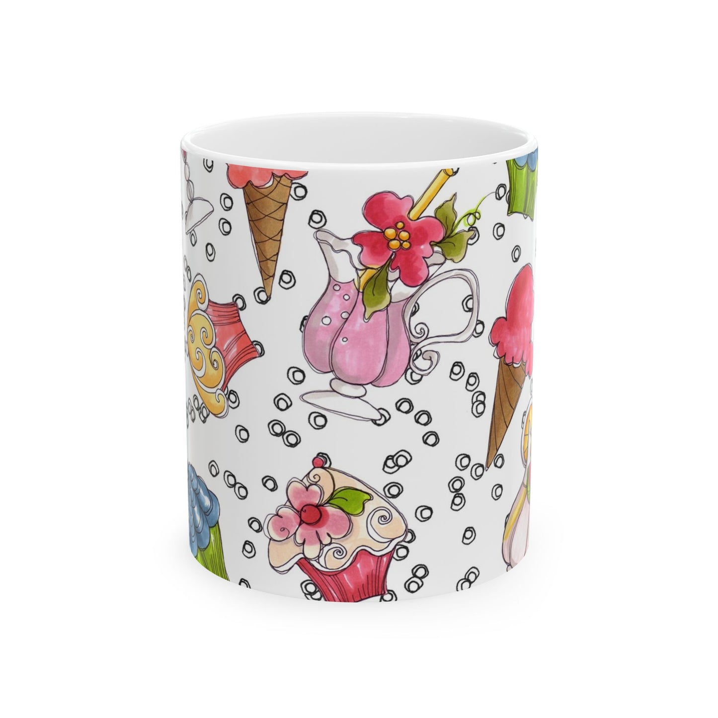 Resort Food White Cup