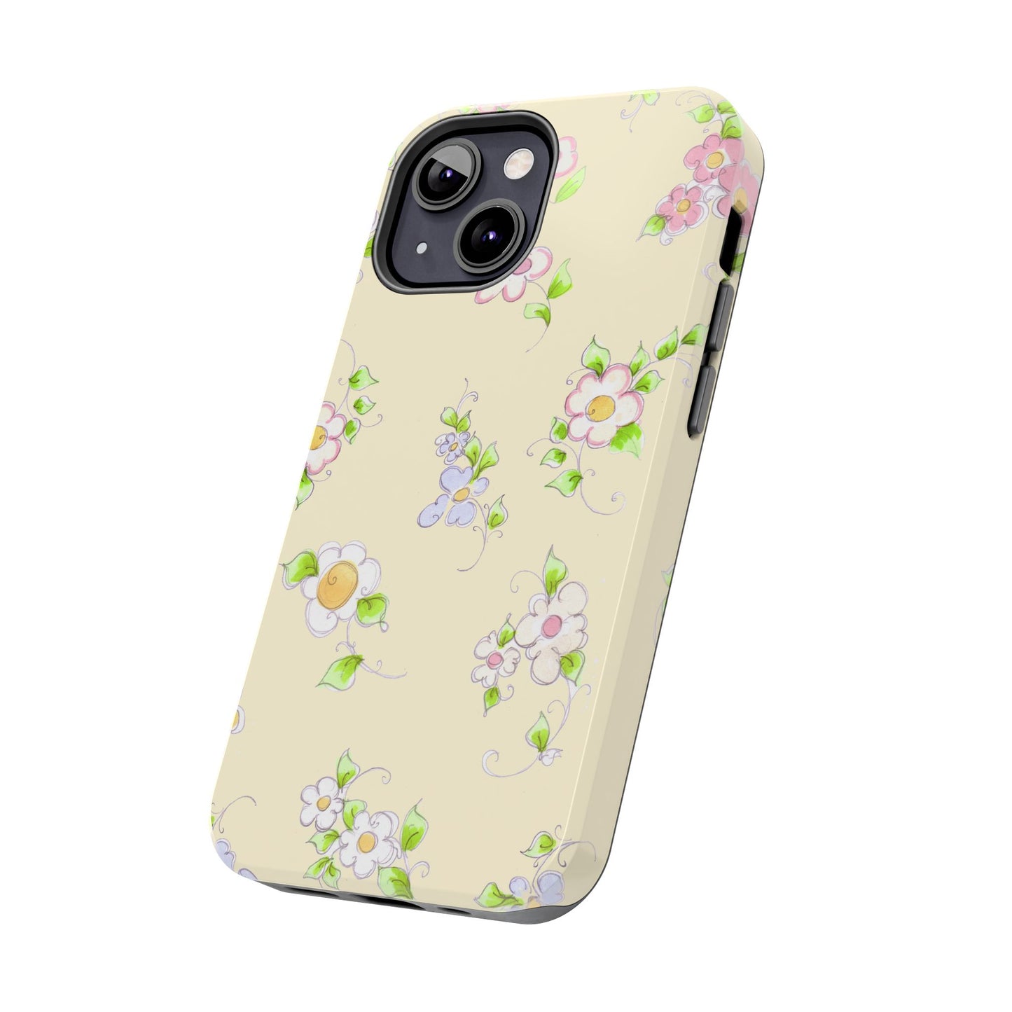 Precious Posies Yellow Phone Case