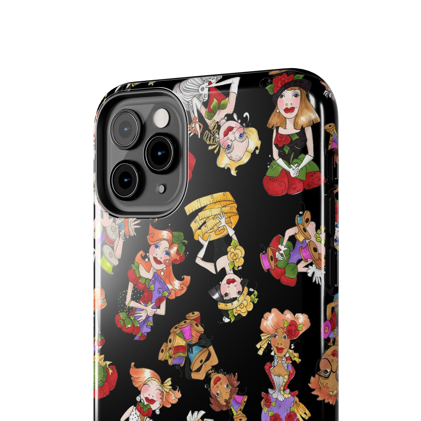 Curious Toss Black Phone Case