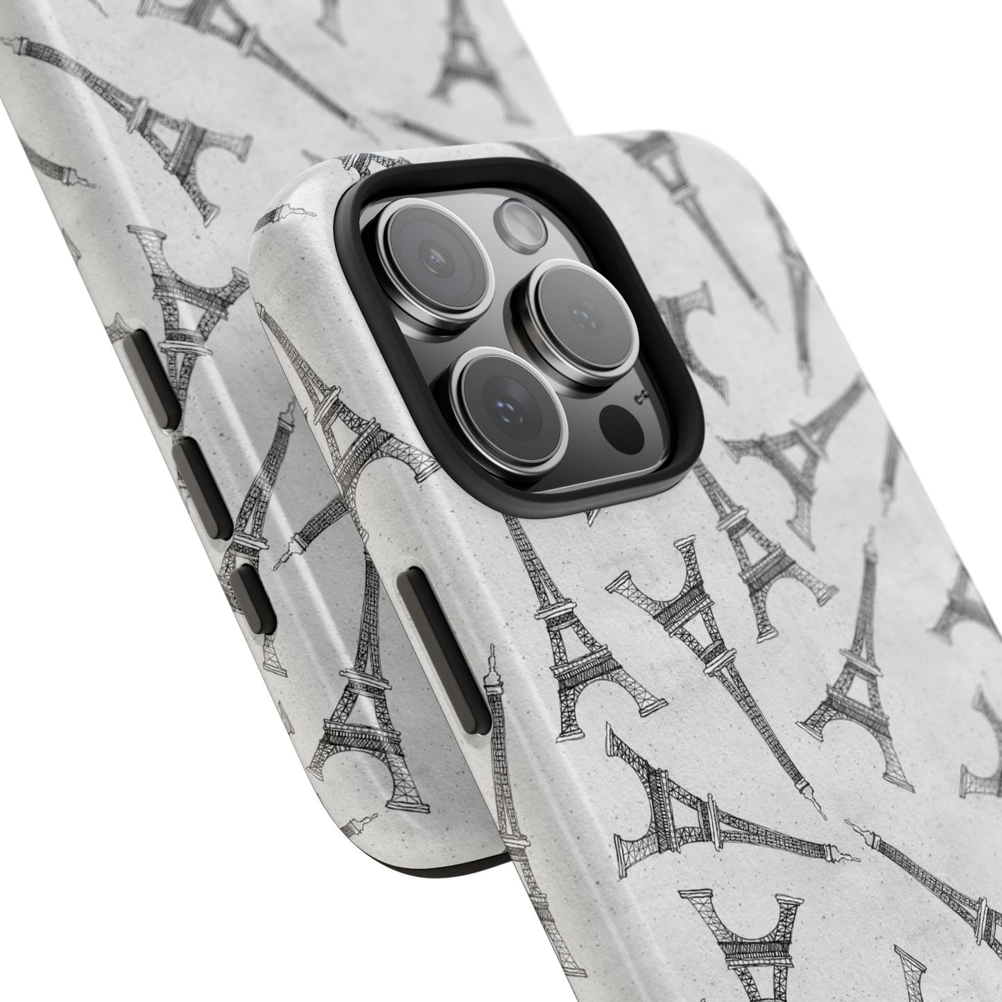 Eifelesque Silver Phone Case