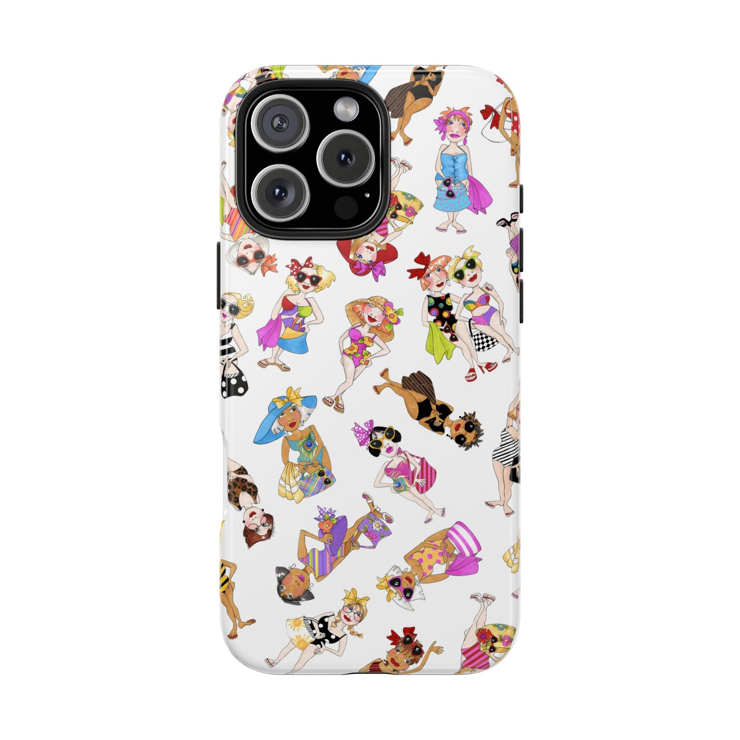 Tossed Beauties White Phone Case