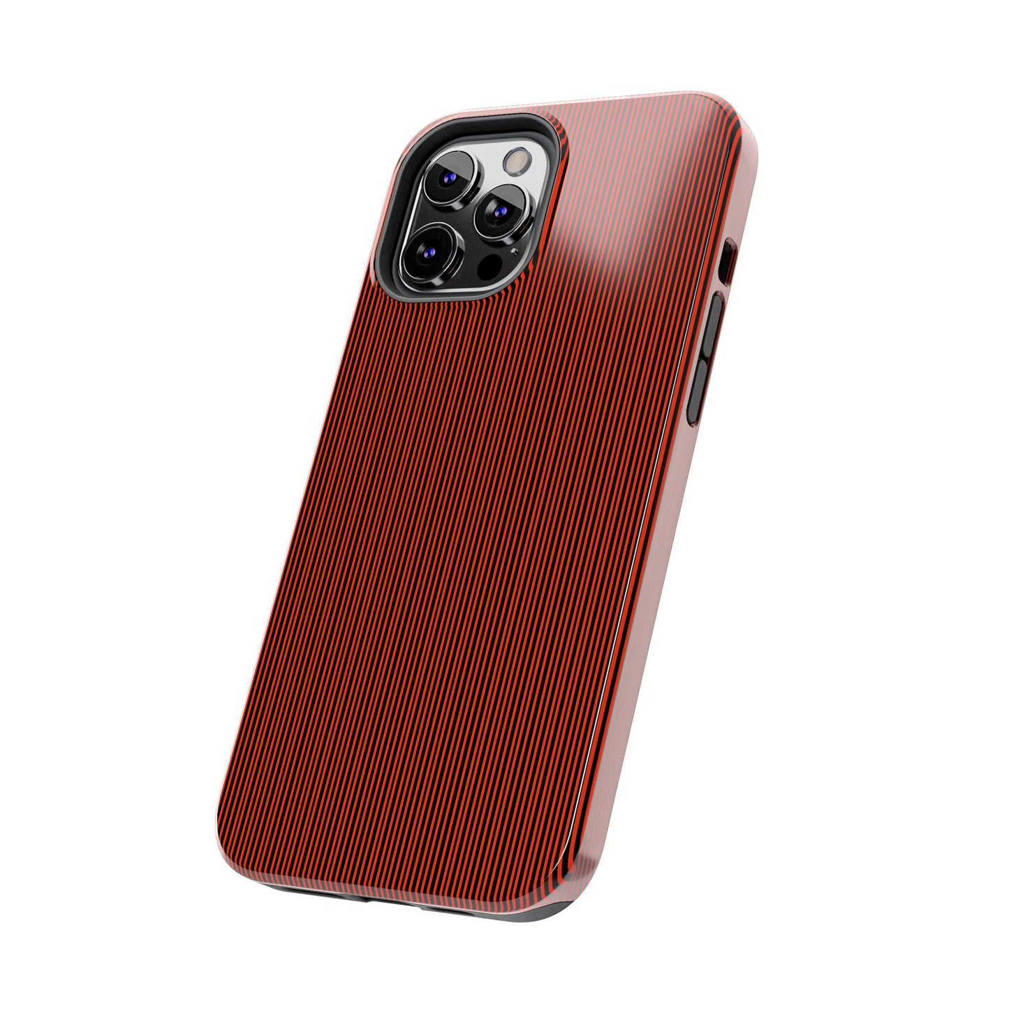 Pin Stripe Red / Black Phone Case