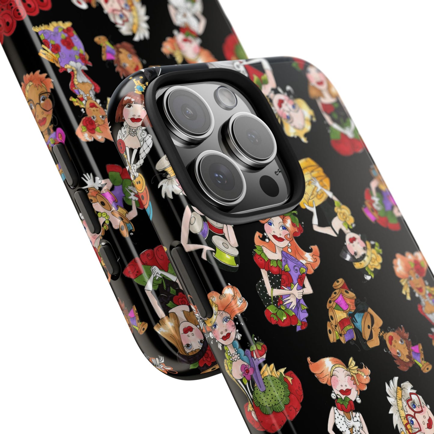 Curious Toss Black Phone Case