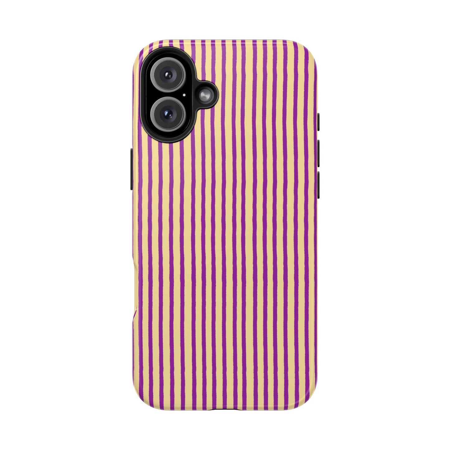 Stripe Yellow / Purple Phone Case