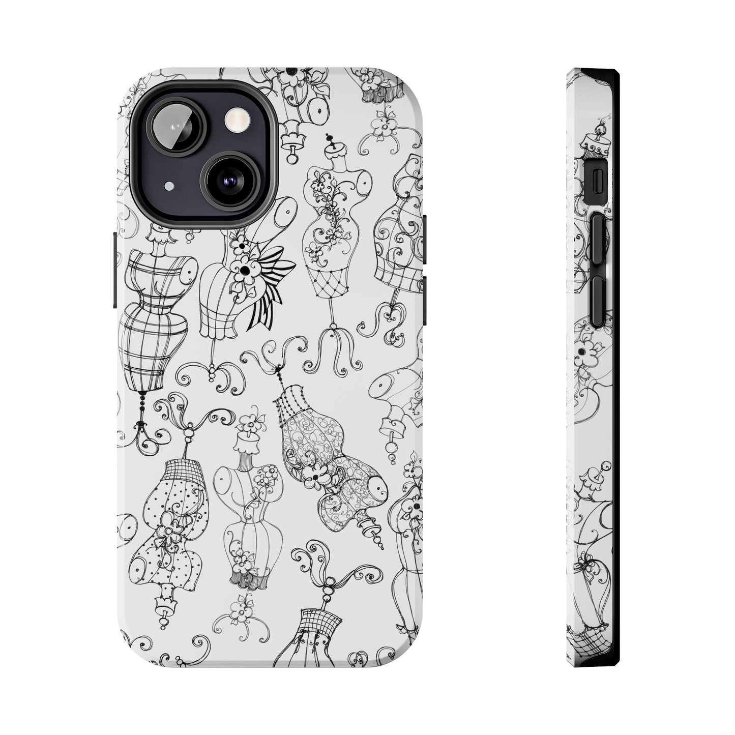 Mannequinique White / Black Phone Case