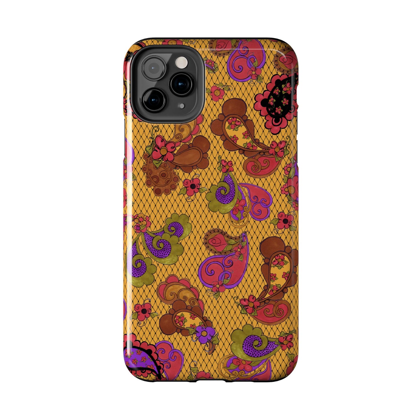 Posie Paisley Gold Phone Case