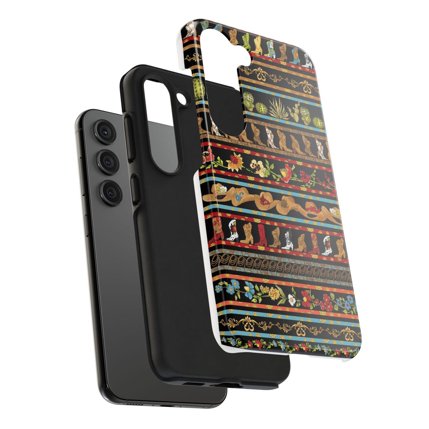 Whoa Borders Black Phone Case