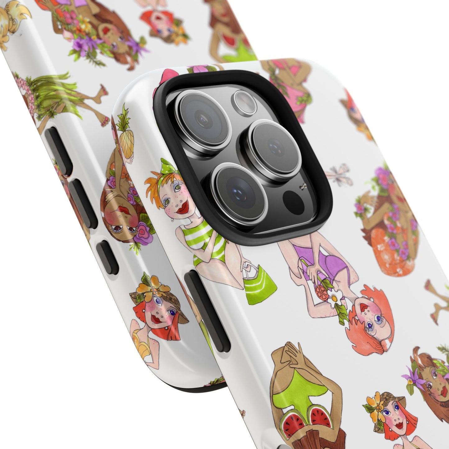 Island Toss White Phone Case