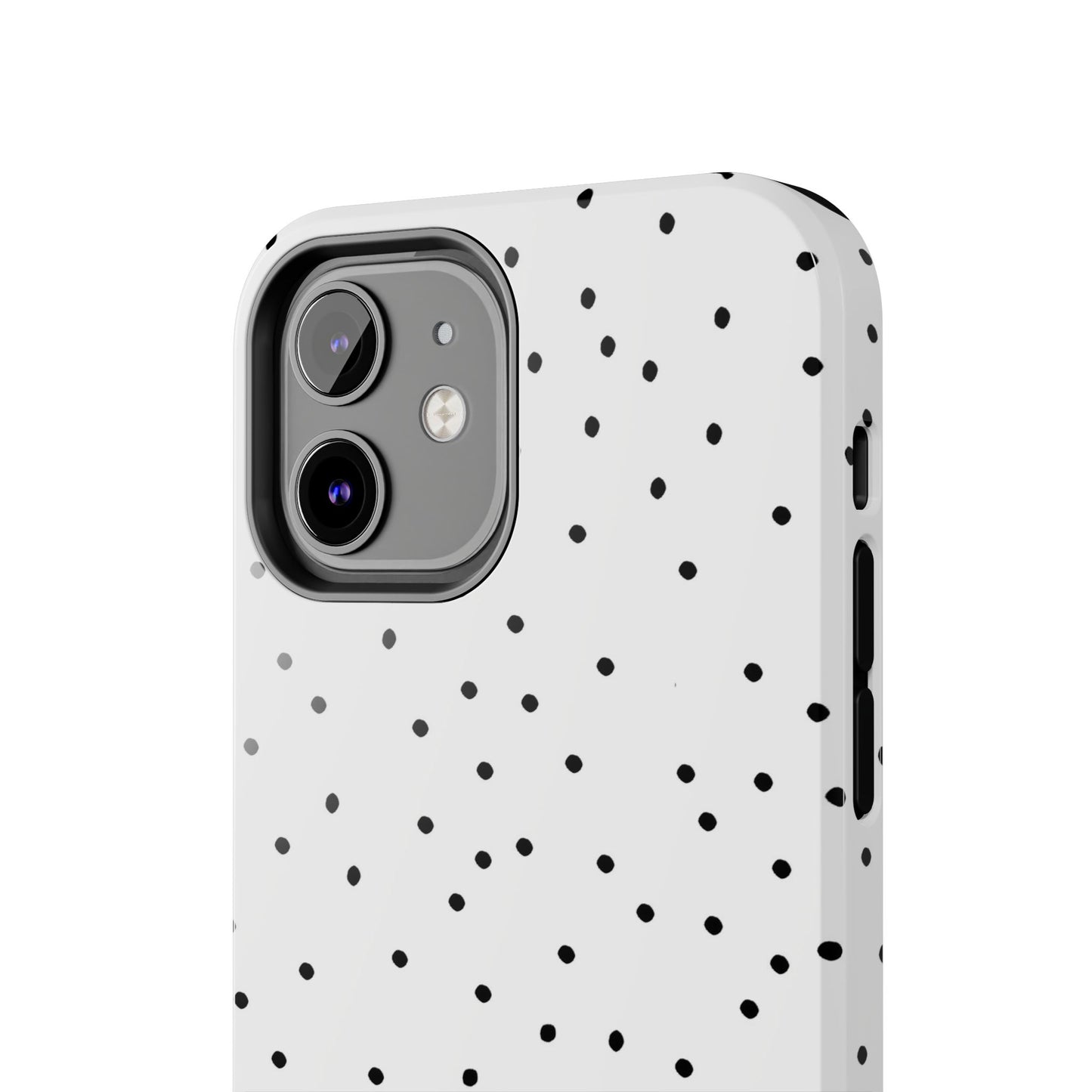 Space Dots White / Black Phone Case