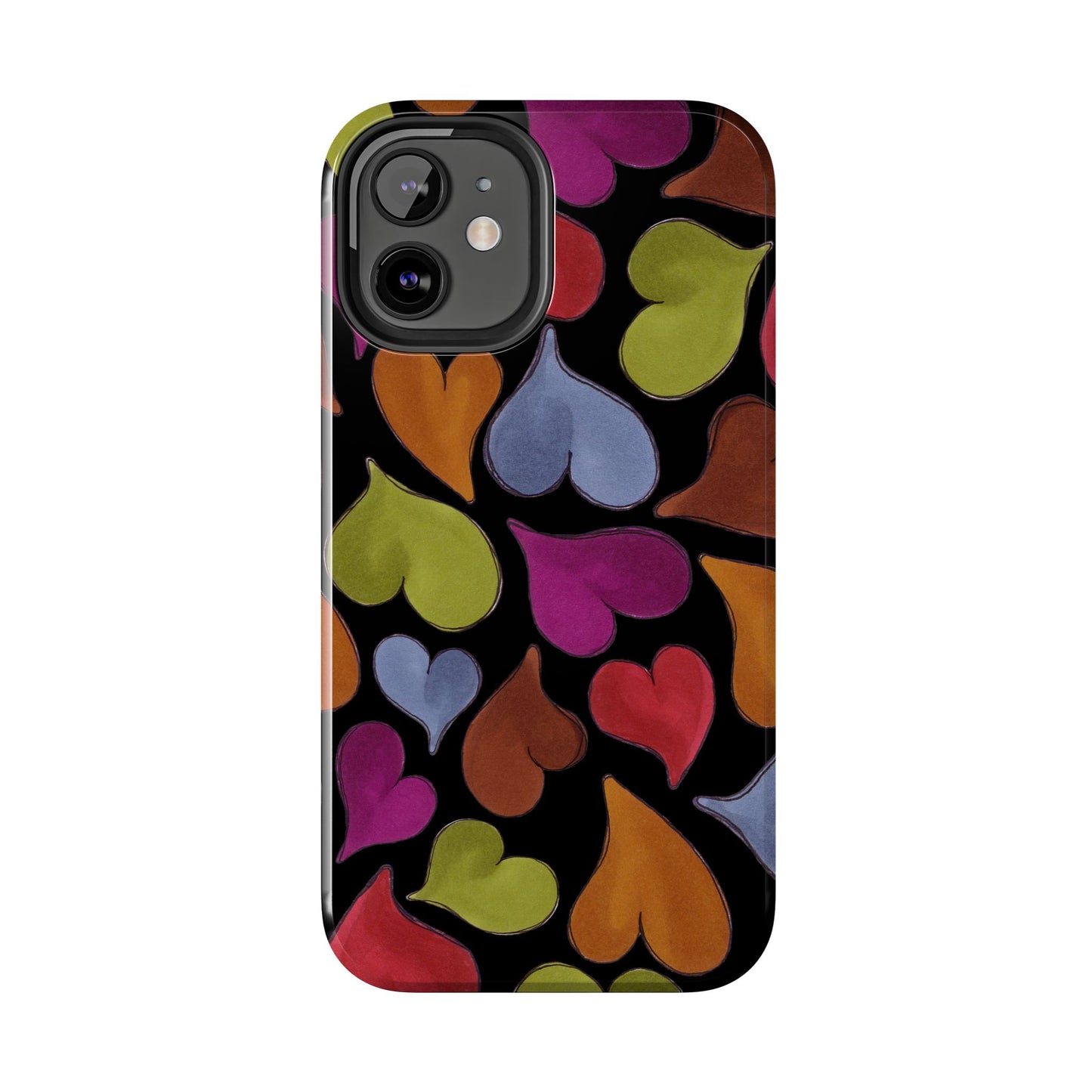 Big Hearted Black Phone Case