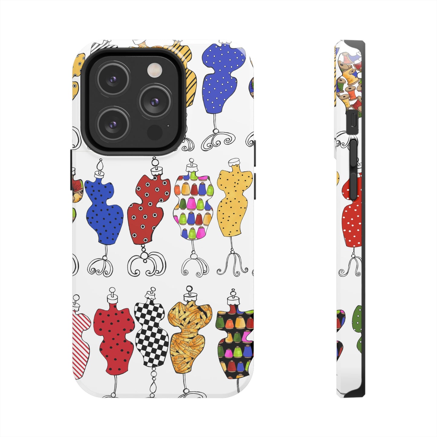 Go Figure White / Multi Phone Case