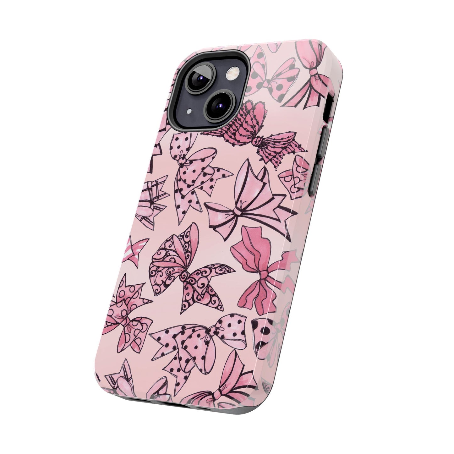Blushing Bows Pink Sky Phone Case