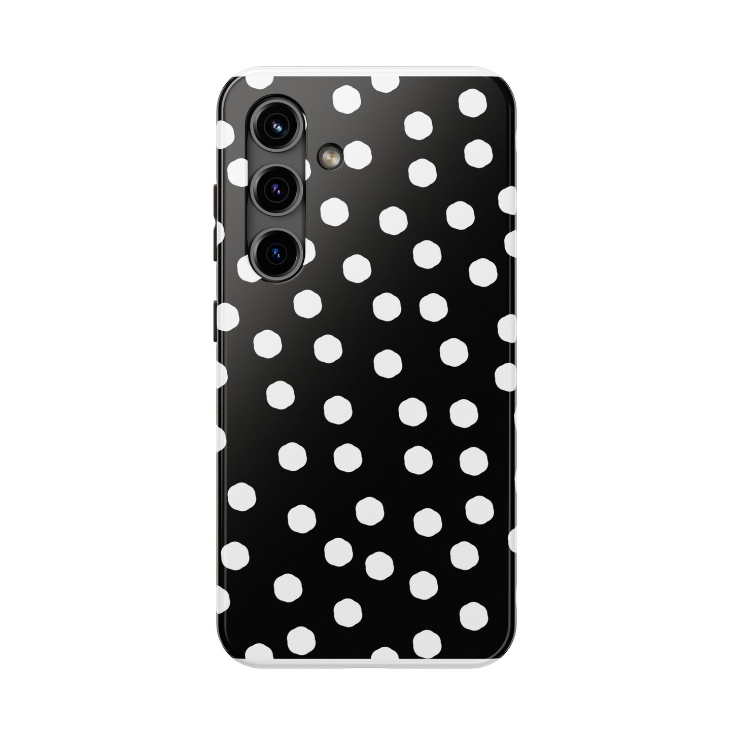 Jumbo Dots Black / White Phone Case