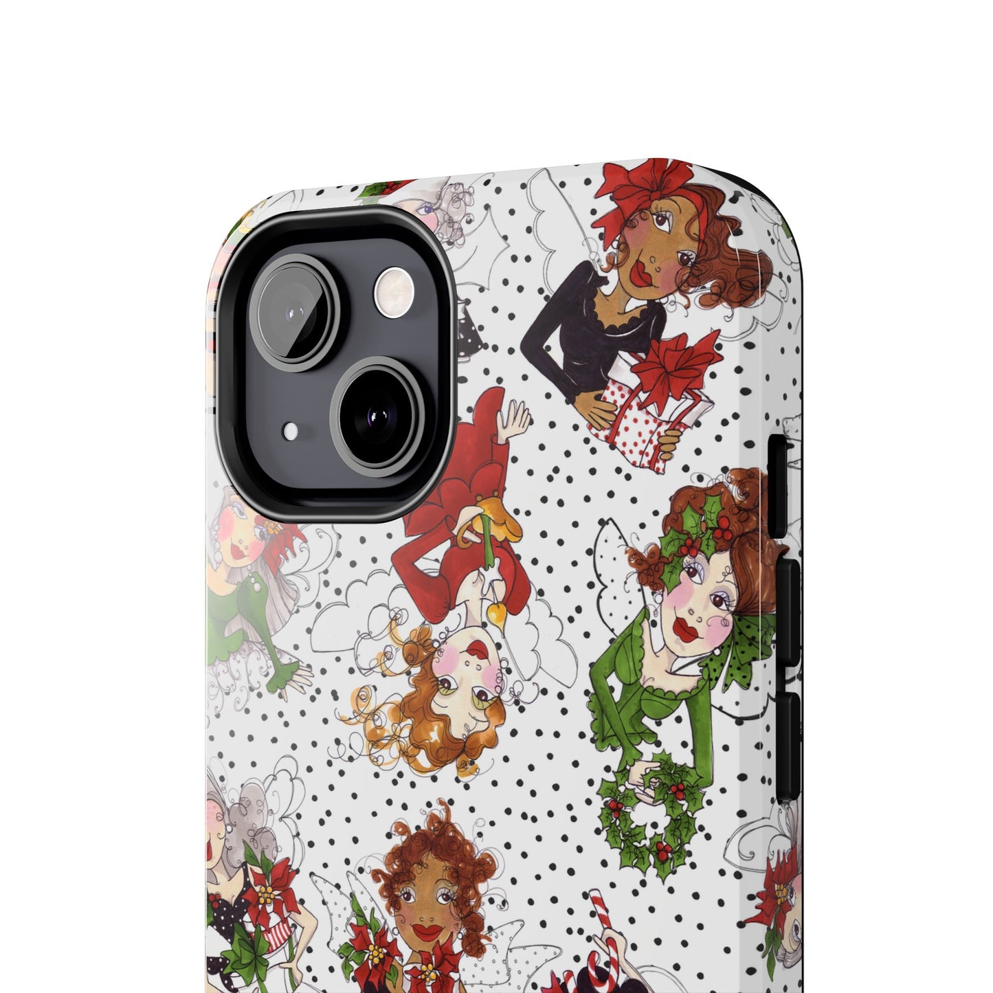 Fairy Toss White / Black Phone Case