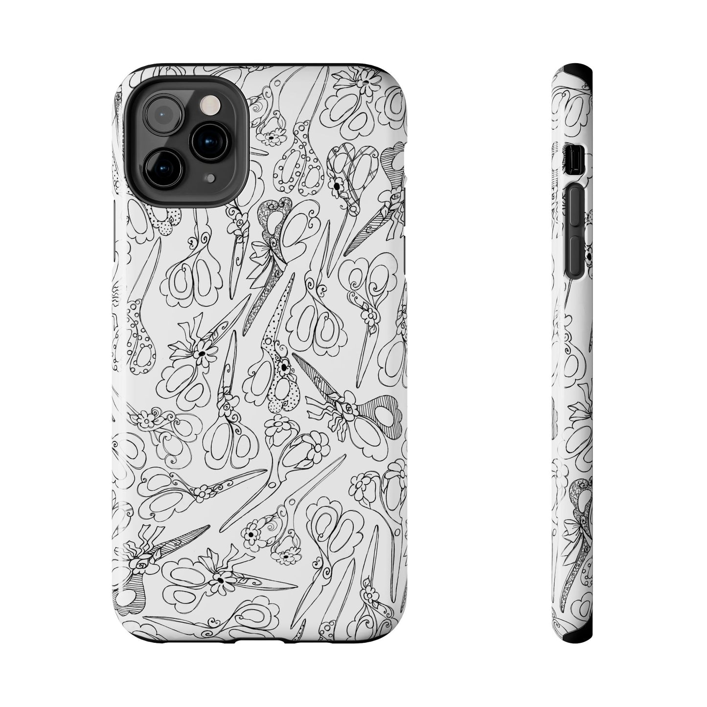 Scissor Blizzard White Phone Case