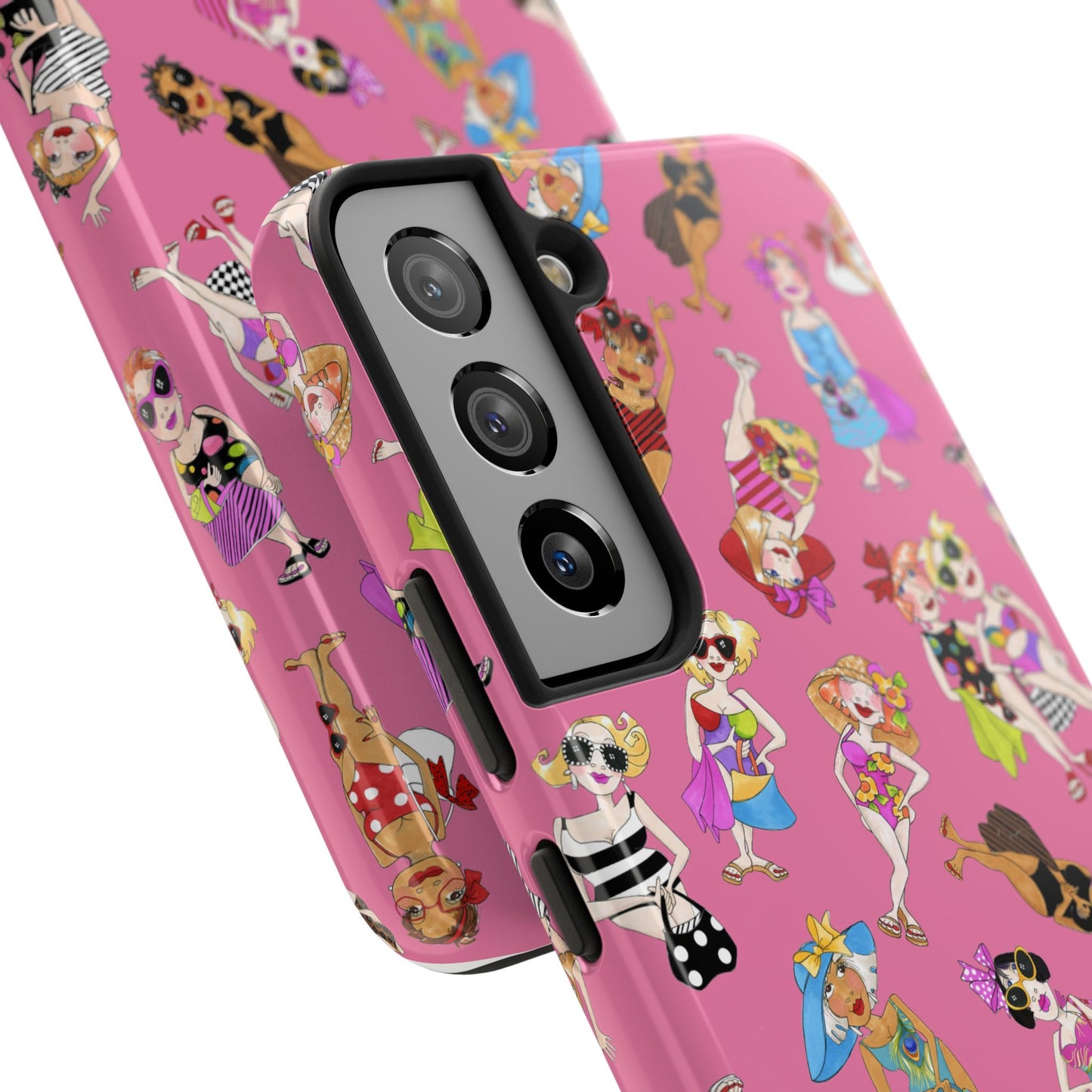 Tossed Beauties Pink Phone Case