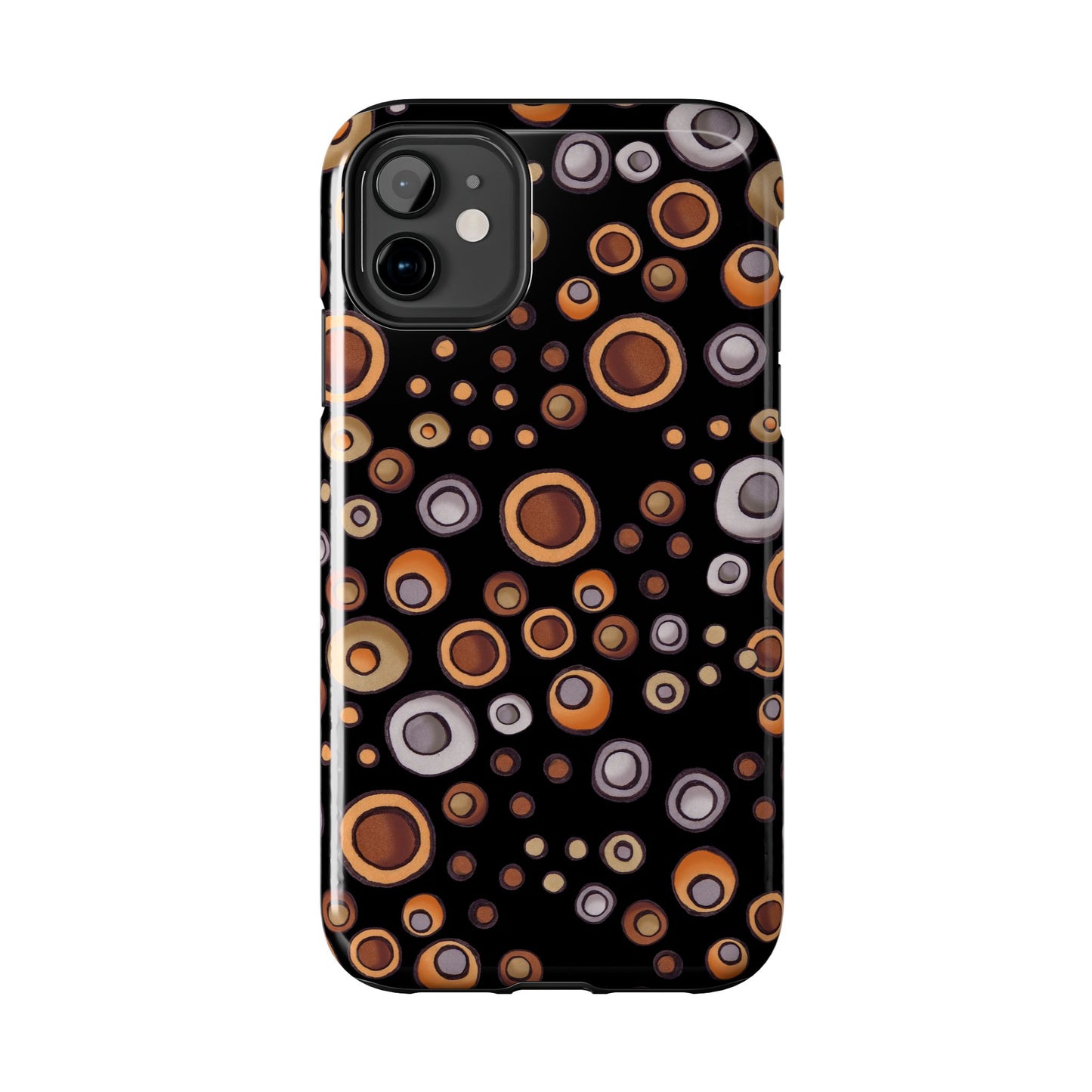 Doggy Dots Black Phone Case