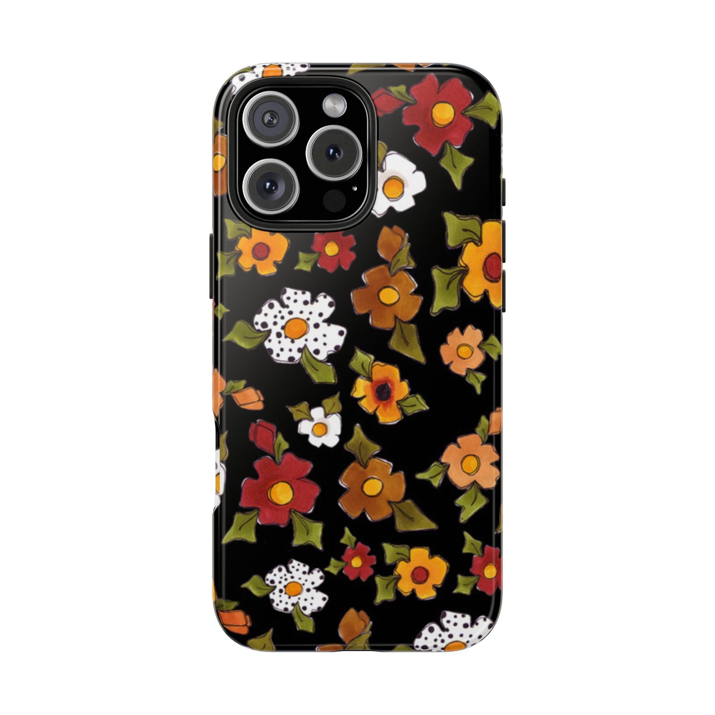 Spice Posie Black Phone Case