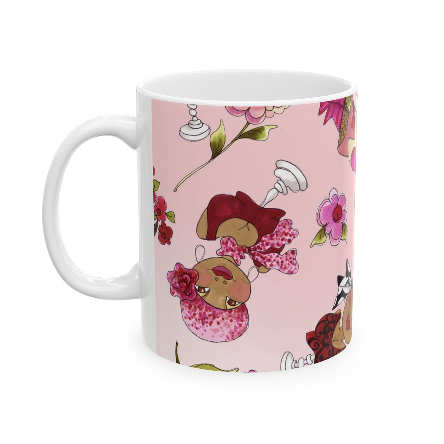 Buds & Busts Tossed Pink Cup