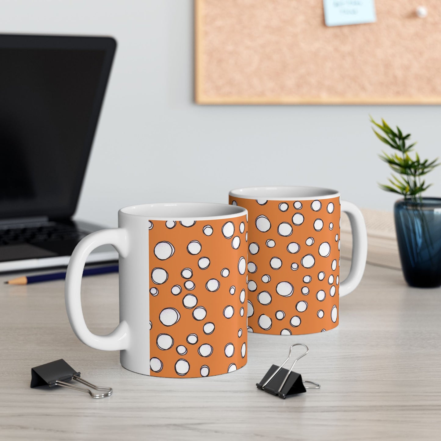 Pot Dots Orange Cup