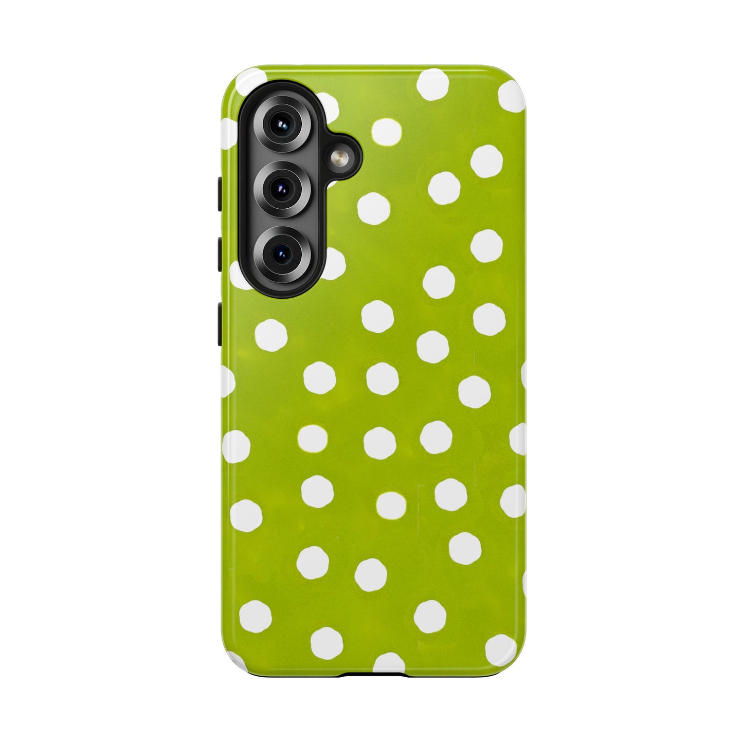Jumbo Dots Green / White Phone Case